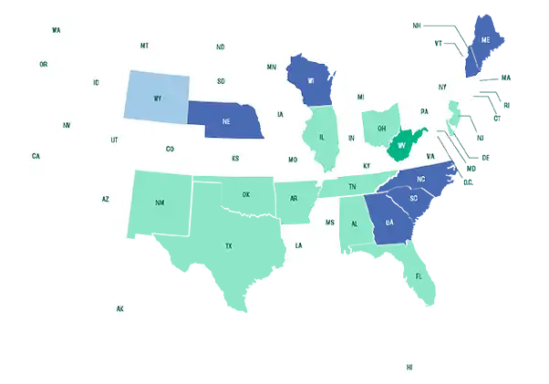 Who can buy legal THC Map