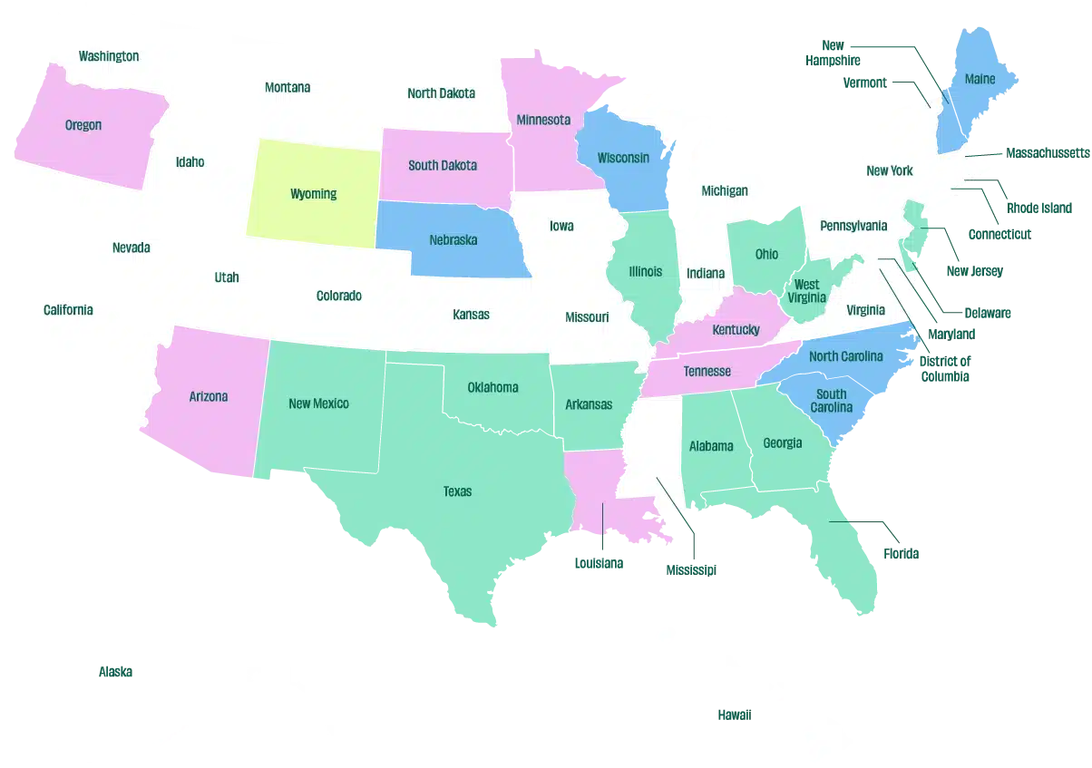 Who can buy legal THC Map