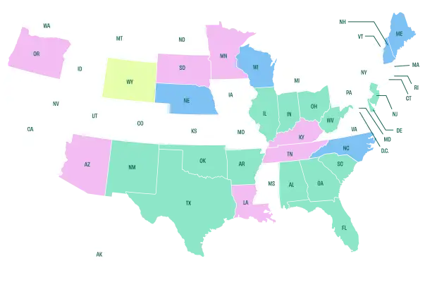 Who can buy legal THC Map