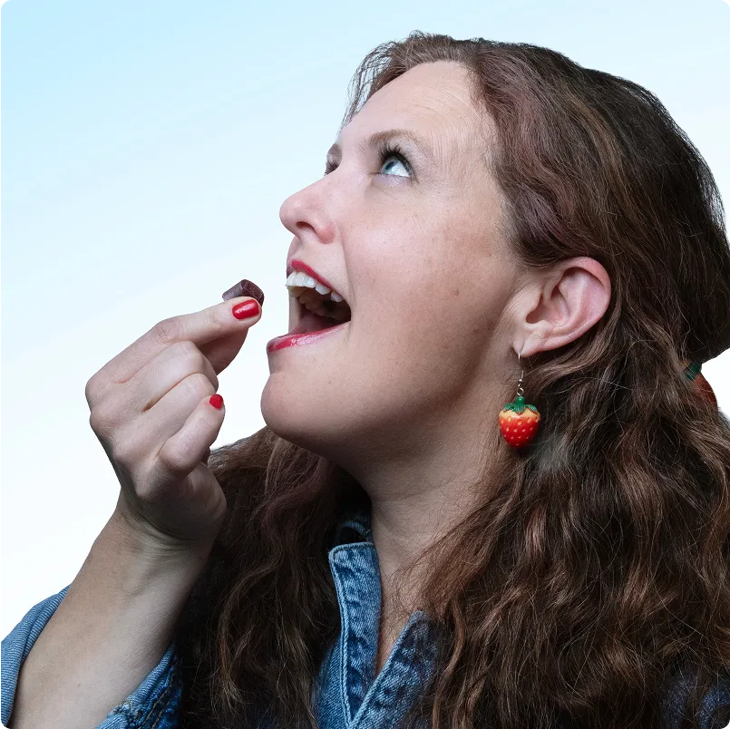 Girl Eating Edible