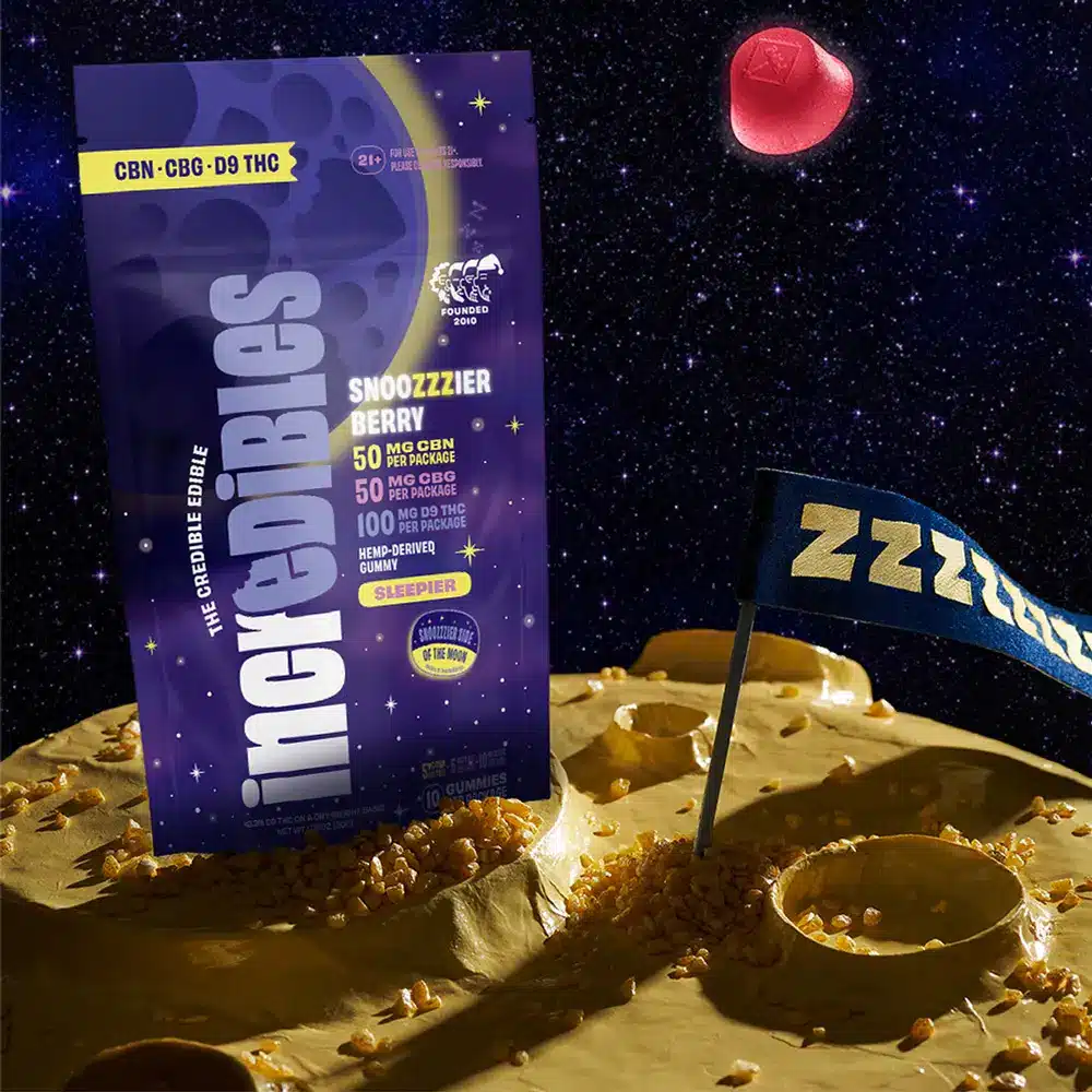 Snoozzzierberry Gummies – 100mg THC